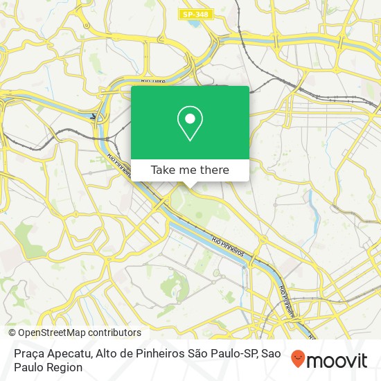 Praça Apecatu, Alto de Pinheiros São Paulo-SP map
