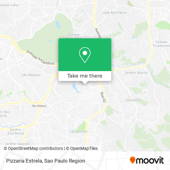 Pizzaria Estrela map