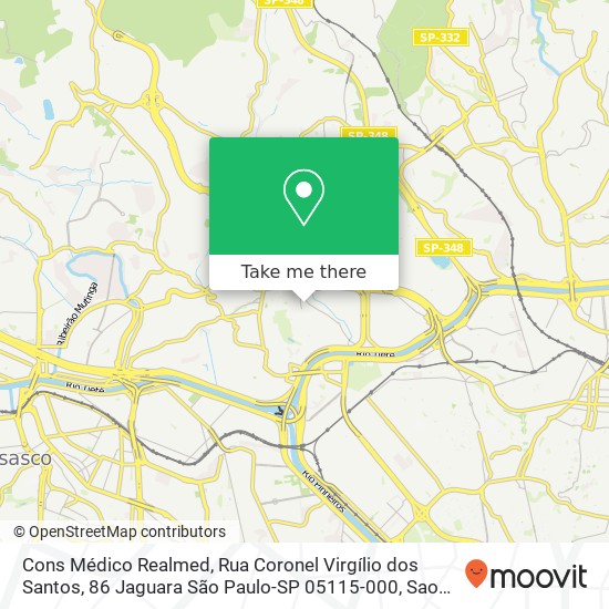 Cons Médico Realmed, Rua Coronel Virgílio dos Santos, 86 Jaguara São Paulo-SP 05115-000 map