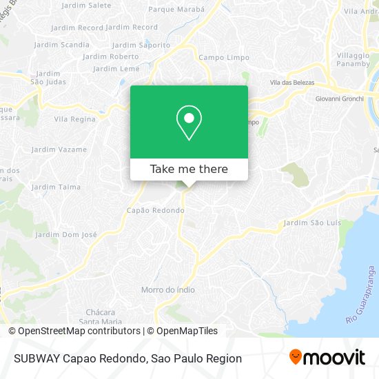 SUBWAY Capao Redondo map