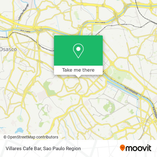 Mapa Villares Cafe Bar