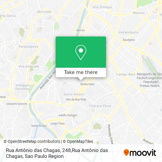 Rua Antônio das Chagas, 248,Rua Antônio das Chagas map