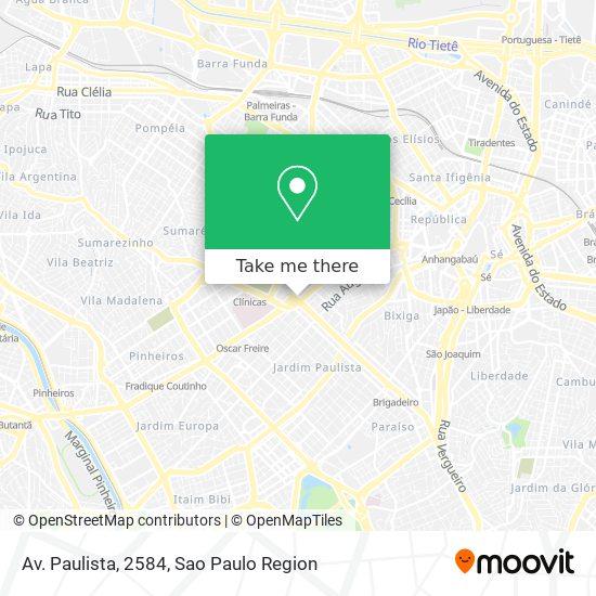 Mapa Av. Paulista, 2584