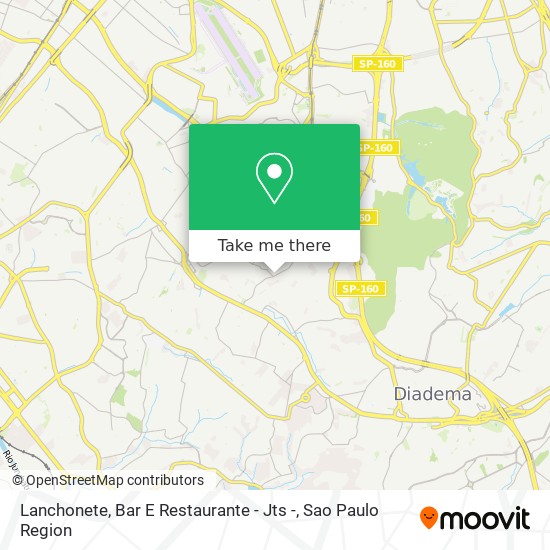 Mapa Lanchonete, Bar E Restaurante - Jts -