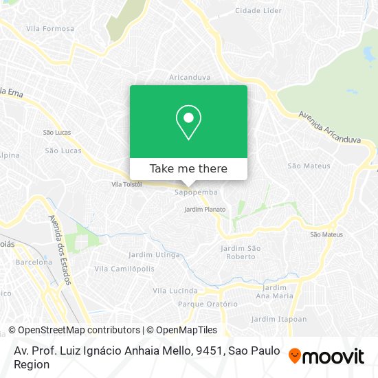 Av. Prof. Luiz Ignácio Anhaia Mello, 9451 map