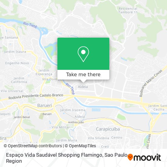 Mapa Espaço Vida Saudável Shopping Flamingo