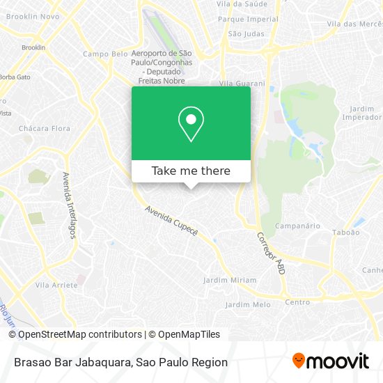 Mapa Brasao Bar Jabaquara