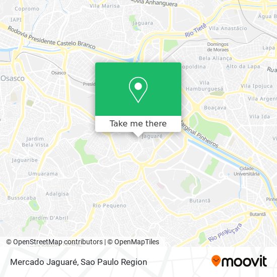 Mercado Jaguaré map