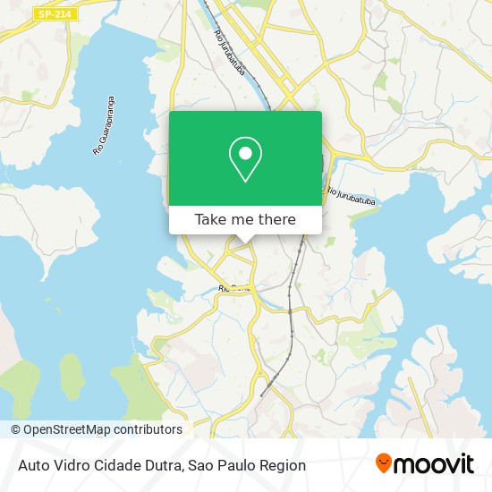 Auto Vidro Cidade Dutra map