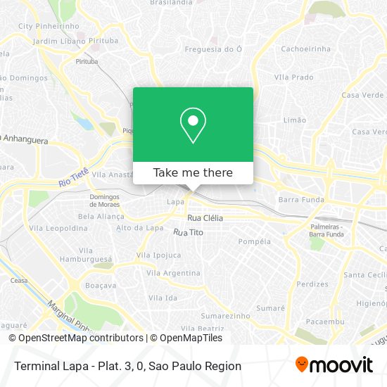 Terminal Lapa - Plat. 3, 0 map