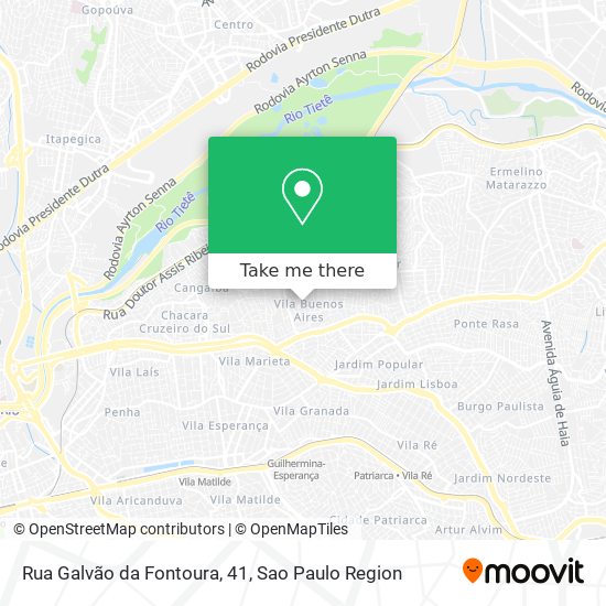 Mapa Rua Galvão da Fontoura, 41