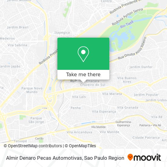 Almir Denaro Pecas Automotivas map