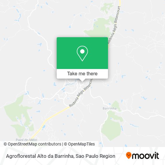 Agroflorestal Alto da Barrinha map