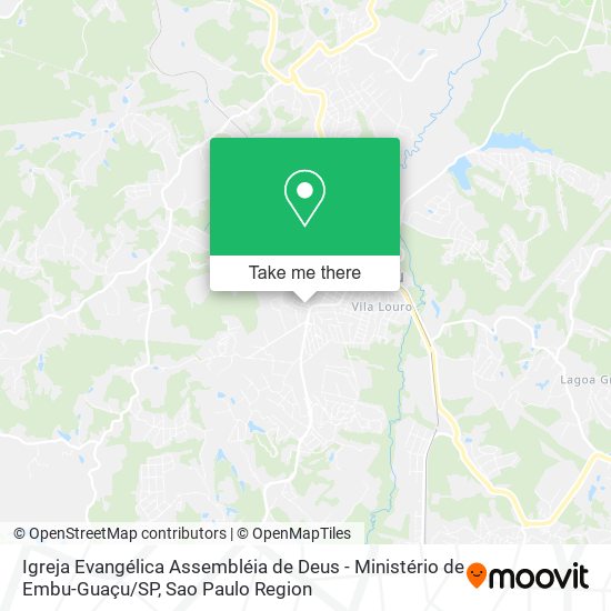 Mapa Igreja Evangélica Assembléia de Deus - Ministério de Embu-Guaçu / SP