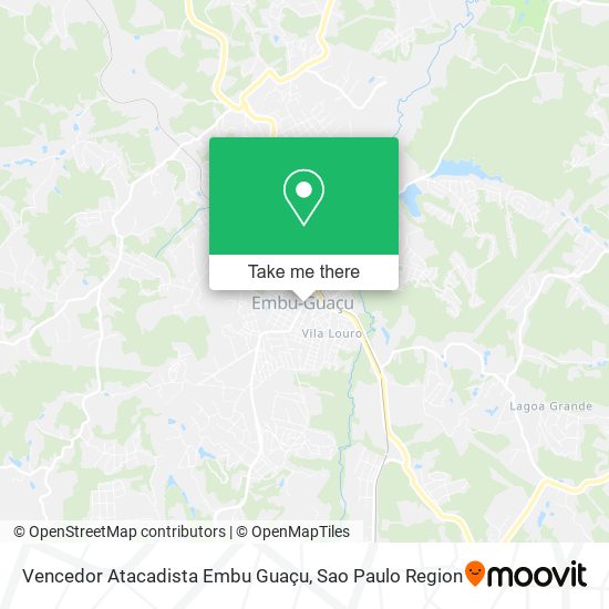 Vencedor Atacadista Embu Guaçu map