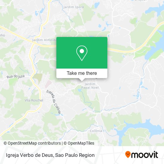 Mapa Igreja Verbo de Deus