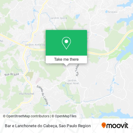 Bar e Lanchonete do Cabeça map