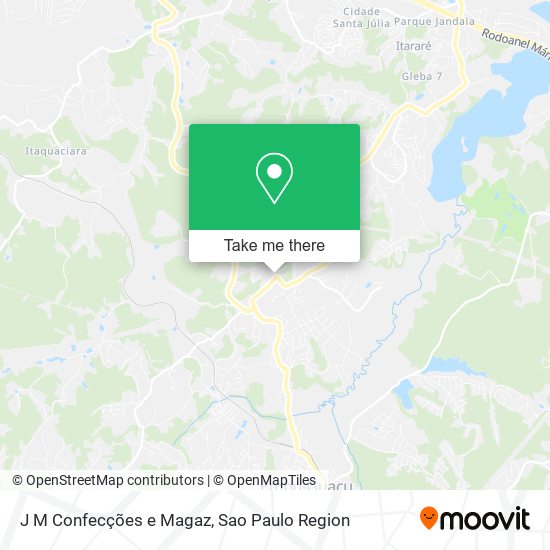 Mapa J M Confecções e Magaz