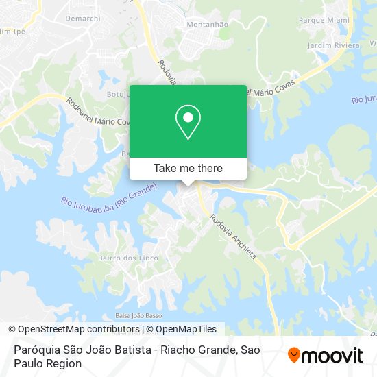 Paróquia São João Batista - Riacho Grande map