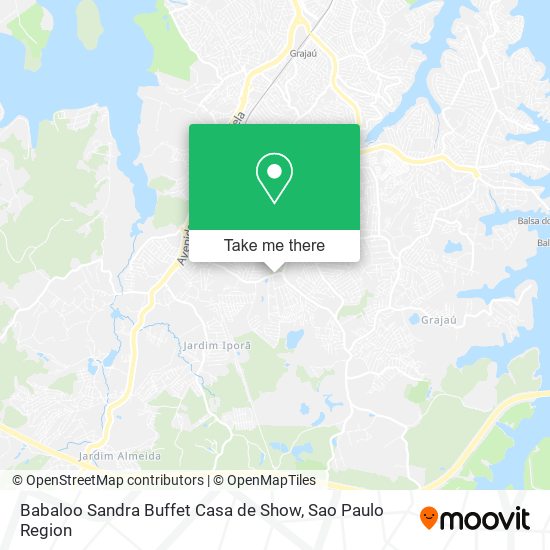 Mapa Babaloo Sandra Buffet Casa de Show