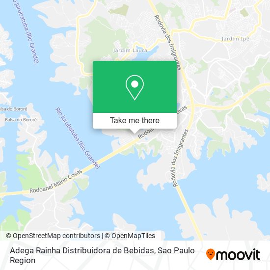 Mapa Adega Rainha Distribuidora de Bebidas