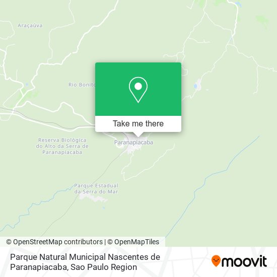 Parque Natural Municipal Nascentes de Paranapiacaba map