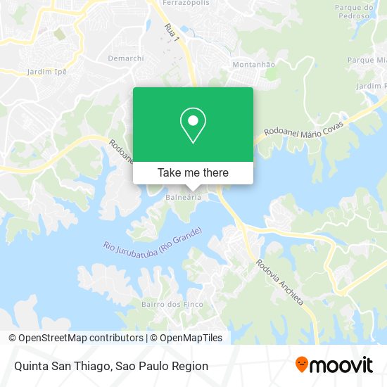 Quinta San Thiago map