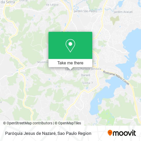 Paróquia Jesus de Nazaré map