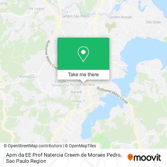 Apm da EE Prof Natercia Creem de Moraes Pedro map