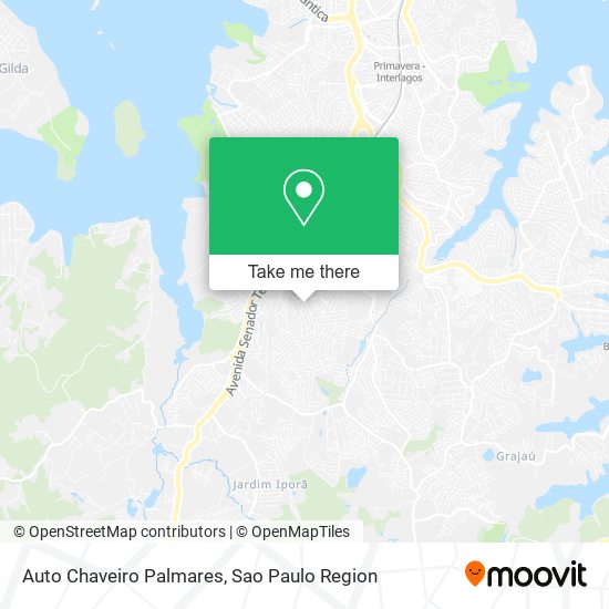 Auto Chaveiro Palmares map