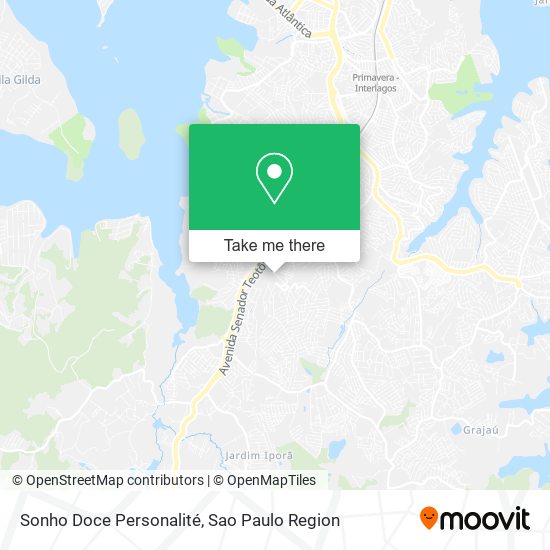 Sonho Doce Personalité map