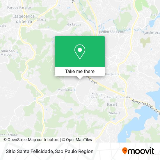 Sítio Santa Felicidade map