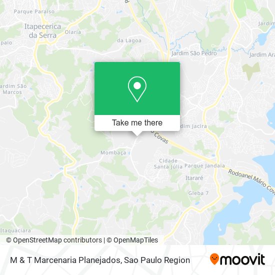 M & T Marcenaria Planejados map