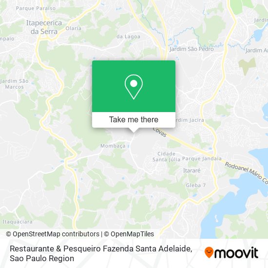 Restaurante & Pesqueiro Fazenda Santa Adelaide map