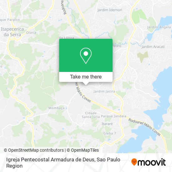 Mapa Igreja Pentecostal Armadura de Deus