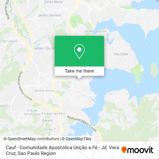 Cauf - Comunidade Apostólica Unção e Fé - Jd. Vera Cruz map