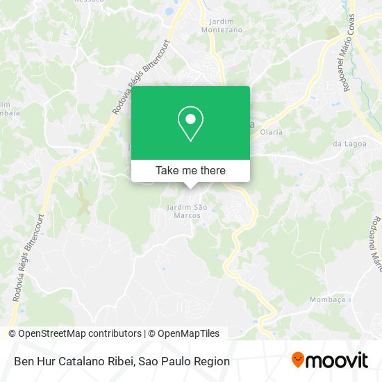 Ben Hur Catalano Ribei map