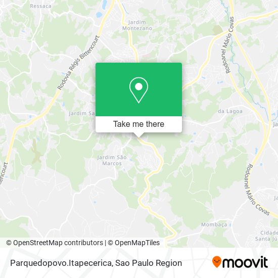 Mapa Parquedopovo.Itapecerica