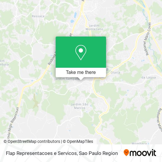 Flap Representacoes e Servicos map