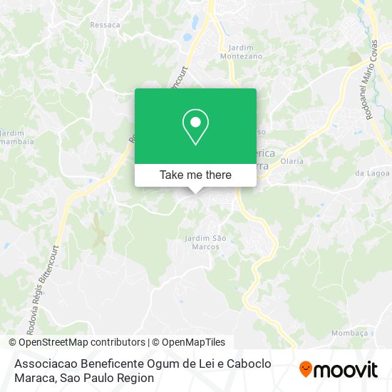 Associacao Beneficente Ogum de Lei e Caboclo Maraca map