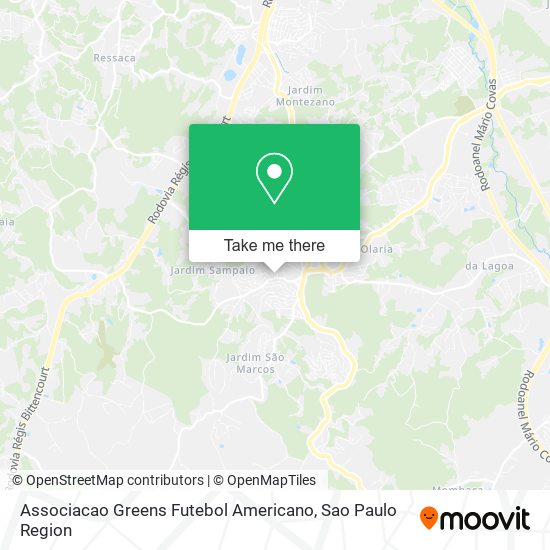 Mapa Associacao Greens Futebol Americano