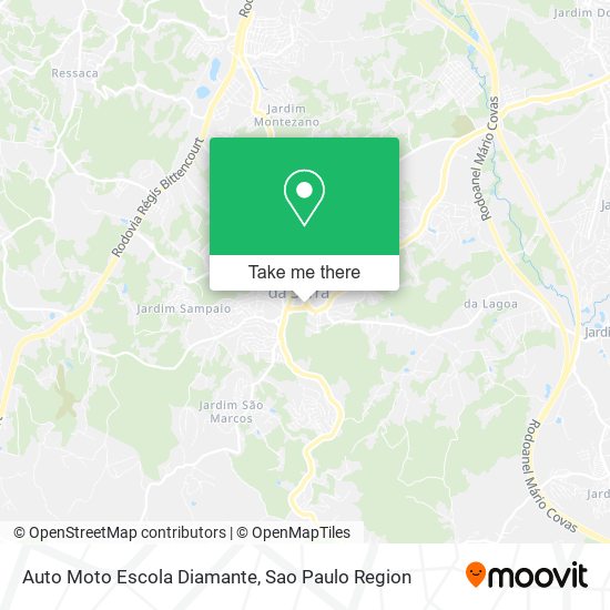 Auto Moto Escola Diamante map