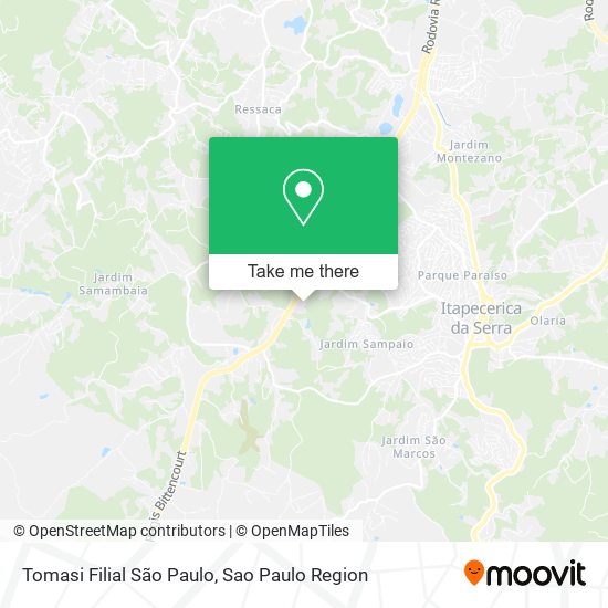 Tomasi Filial São Paulo map