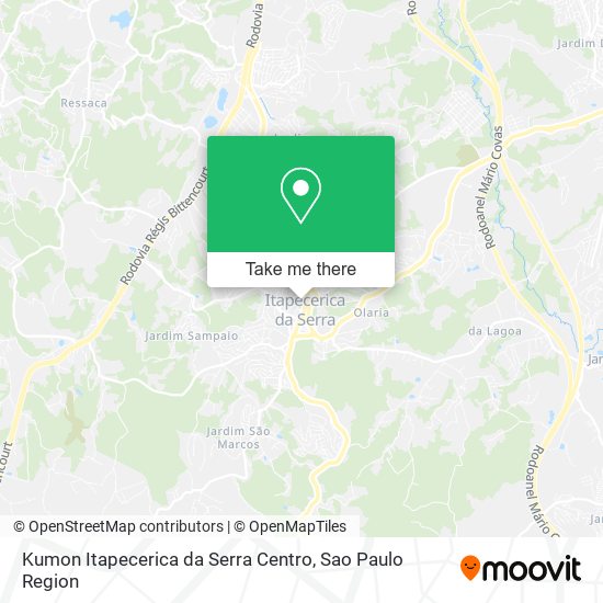 Kumon Itapecerica da Serra Centro map