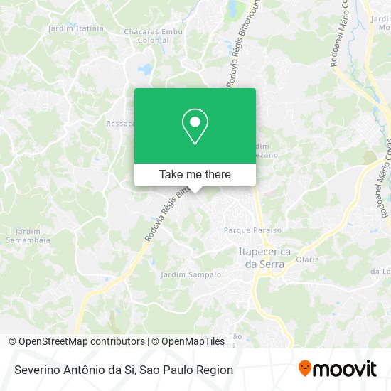 Severino Antônio da Si map