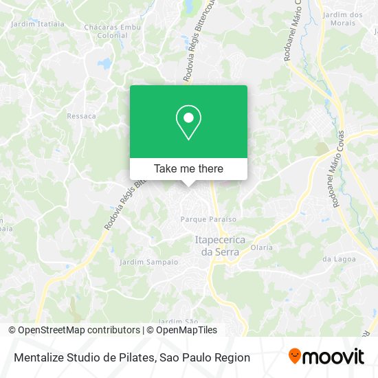 Mentalize Studio de Pilates map