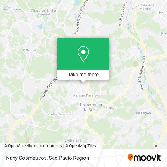 Nany Cosméticos map