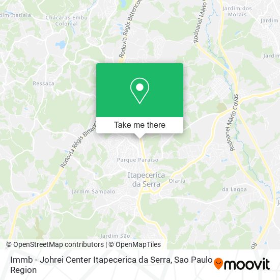 Immb - Johrei Center Itapecerica da Serra map