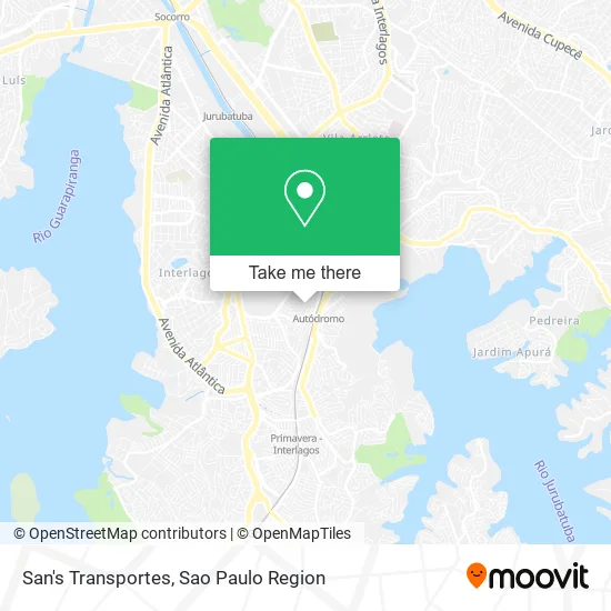 San's Transportes map