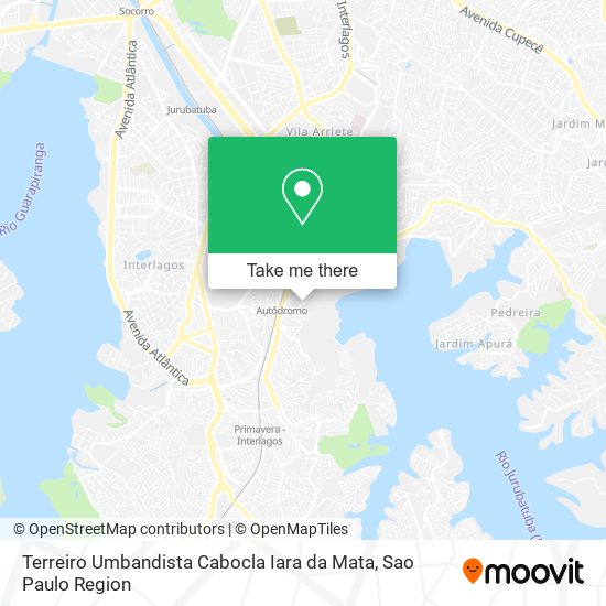 Mapa Terreiro Umbandista Cabocla Iara da Mata